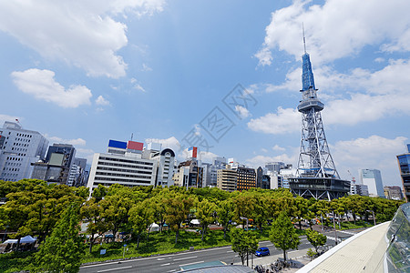 日本名古屋建筑物公园正方形地标城市天线天际地区建筑学日落图片