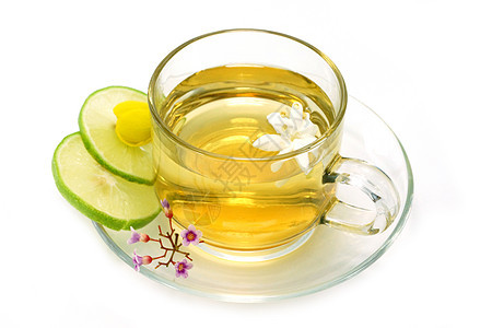 花茶混合蜂蜜和柠檬橙子玻璃饮料芳香味道衬套植物酿造香气草本植物图片