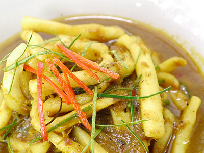 炸鱿鱼咖哩 泰国菜香菜盘子食谱柠檬胡椒午餐国家美食食物餐厅图片