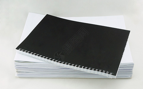 空白书黑黑和文件封面图片