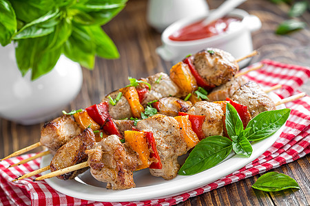 Kebab 科巴餐厅盘子菜单辣椒蔬菜油炸羊肉牛肉猪肉美食图片