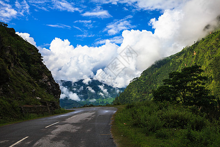 喜马拉扬山路景图片