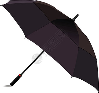 开放的黑伞 矢量插图庇护所天气阳伞图片