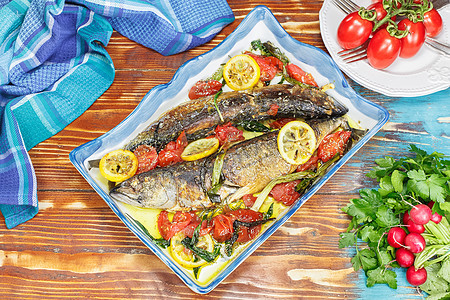 鱼鲭鱼厨师食谱美食沙拉蔬菜蓝色生活乡村饮食图片