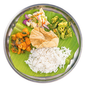 印度素食印度混合大米图片