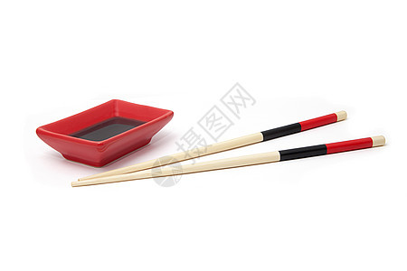 寿司包陶瓷筷子美食用具水平飞碟寿司肉汁木头大豆图片