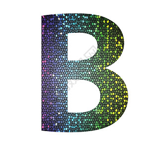 不同颜色的字母 B字体语法插图坡度书法刻字装饰品衬线体炼金术语言图片