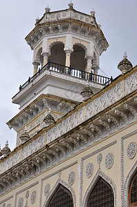 印度海得拉巴宫工作拉巴大亨植物园林建筑学花园后殿大厅棕榈图片