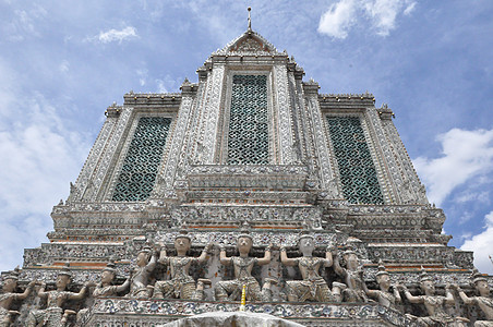 泰国曼谷Wat Arun吸引力旅游高棉语领土地标寺庙佛教徒旅行天际景观图片