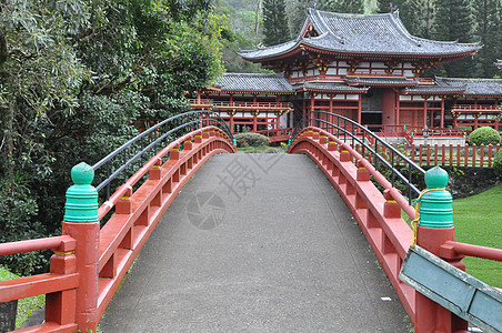 夏威夷比约多寺宗教传统宝塔信仰寺庙小路纪念馆佛教徒文化绿色植物图片