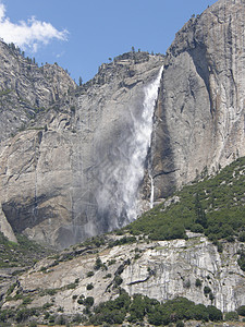 约塞米特瀑布环境国家地景戏剧性风景瀑布公园图片