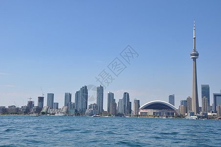多伦多天线桅杆港口全景景观度假城市假期明信片天穹办公室背景图片