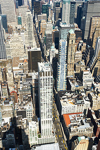 从帝国大厦到曼哈顿的市景观帝国摩天大楼全景城市建筑办公室建筑学场景地标天际图片