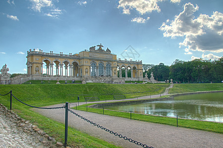 奥地利维恩Shonbrunn宫花园人面首都历史城堡纪念碑游客住宅历史性公园遗产图片