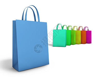购物袋营销白色精品衣服采购零售蓝色粉色销售量市场图片