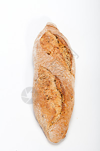 传统烤熟面包的大型小面包玉米面粉粮食脆皮植物耳朵厨房早餐乡村种子图片
