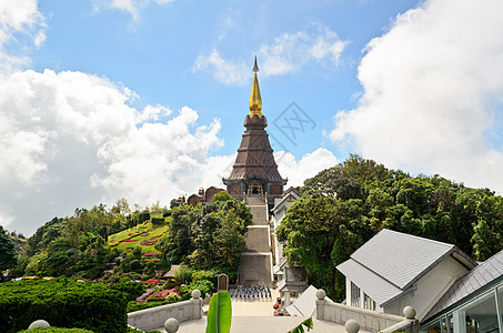 普拉马哈特纳帕马塔尼登塔旅行蓝色文化宝塔公园崇拜风景佛塔艺术遗迹图片