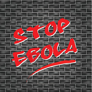 矢量停止ebola 概念图片