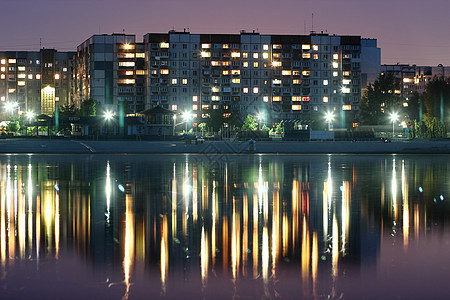 乌克兰市夜间城市图片