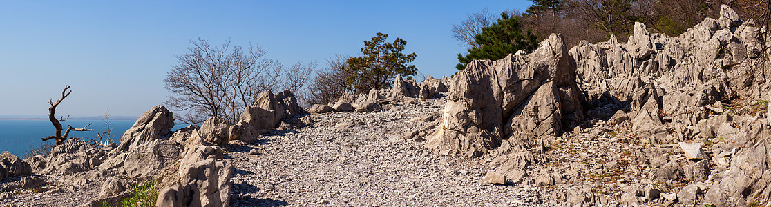 里尔克足迹岩石地质学之路岩溶踪迹小路图片