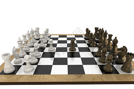 在船上面对面的象棋碎片木板战略团队国王竞赛闲暇对抗棋盘典当战术图片