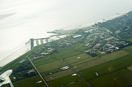 从海国家公园空中查看岛屿海滩公寓海岸航拍泥滩天空鸟瞰图湿地名录图片