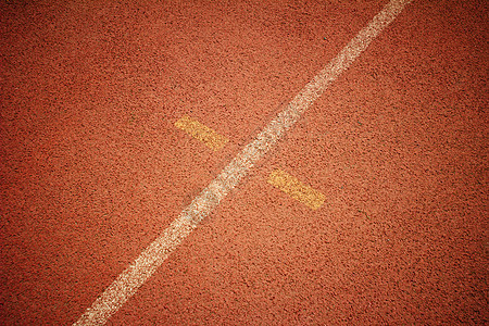 运动场跑道的跑道橙子条纹操场职业指导单线健身地面体育场竞赛图片
