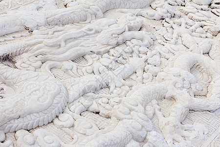 龙的雕刻住民雕塑白色文化建筑学大理石图片