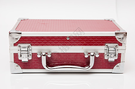 手提箱公文包手提箱白色行李红色假期商业古董图片