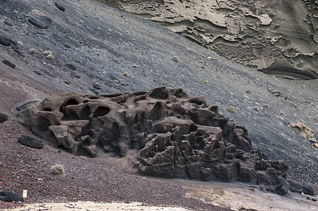 兰萨罗特外星地貌石头天空材料灰色背景图片