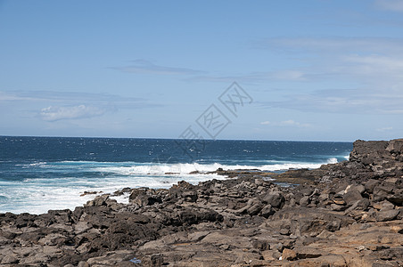 岩石海滩天堂海岸蓝色液体晴天海浪热带图片