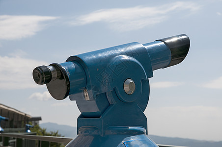 蓝色望远镜图片