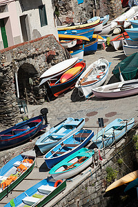 意大利辛克特尔岛的渔船假期钓鱼遗产海岸场景农村摩托艇大地村庄海岸线图片