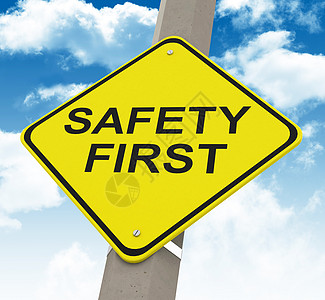 第一级安全警告帮助注意力风险个人装备路标危险防护背景图片