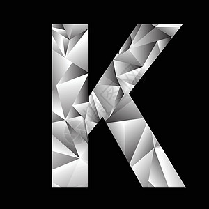 结晶字母 KK图片
