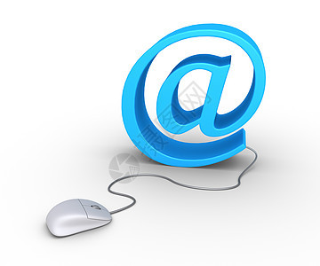 计算机鼠标和电子邮件背景图片