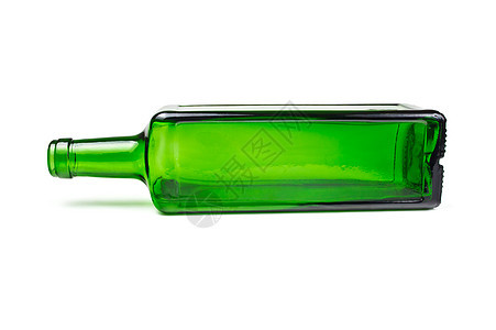瓶装食物回收瓶子玻璃空白白色水平曲线反射图片