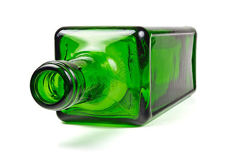 瓶装白色食物回收瓶子玻璃反射曲线水平空白图片