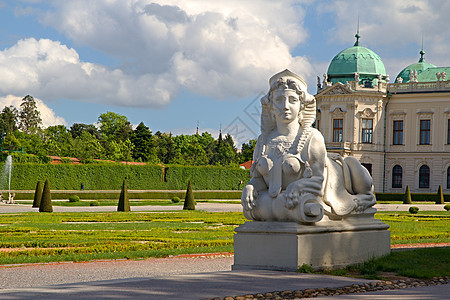 奥地利维恩贝尔韦德雷宫花园住宅花园观光假期版税吸引力城堡首都历史建筑学图片