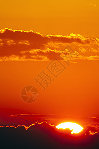 日出一线衬垫太阳红色希望阳光天空图片