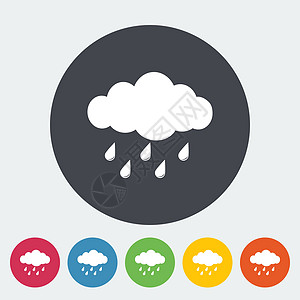 雨图标气候季节暴雨气象预报按钮冰雹绘画艺术气旋图片
