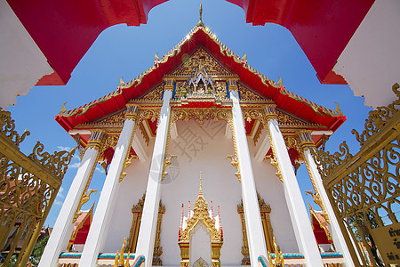 寺庙旅行建筑宗教外观旅游色彩扫管文化窗户天空图片
