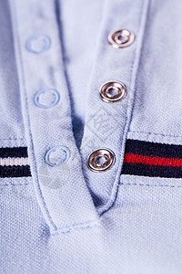 随身衬衫衣领和纹理细节休闲服衣服剪裁红色缝纫对角线蓝色服饰条纹裁缝图片