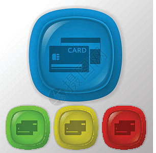 信用卡信用插图阴影借方商业技术金融债务网页网站背景图片