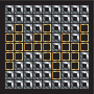 带有方形的抽象构成立方体科学艺术作品技术金属插图光泽建筑学网络图片