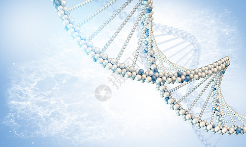 DNA模型螺旋坡度白色背景图片