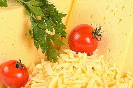 白色背景的奶酪被分离出来熟食牛奶产品食物食品早餐奶制品香菜烹饪美食图片
