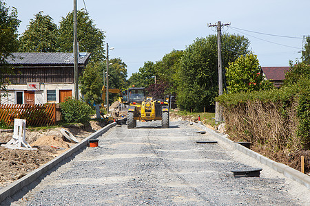 修建公路道路推土机车道机器机械工业工程路面铺路城市维修图片