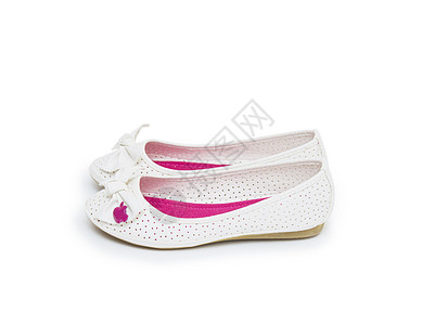 白色上孤立的芭蕾舞鞋高跟鞋女士圆头衣服脚跟拖鞋红色沙滩齿轮女性图片
