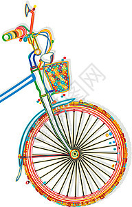 自行车模板图片